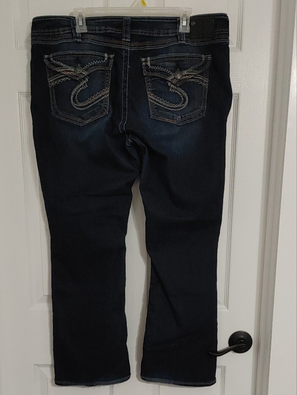 Silver Jeans Co. Dark Indigo Straight-Leg Jeans Women's 20 Western Wear Like New